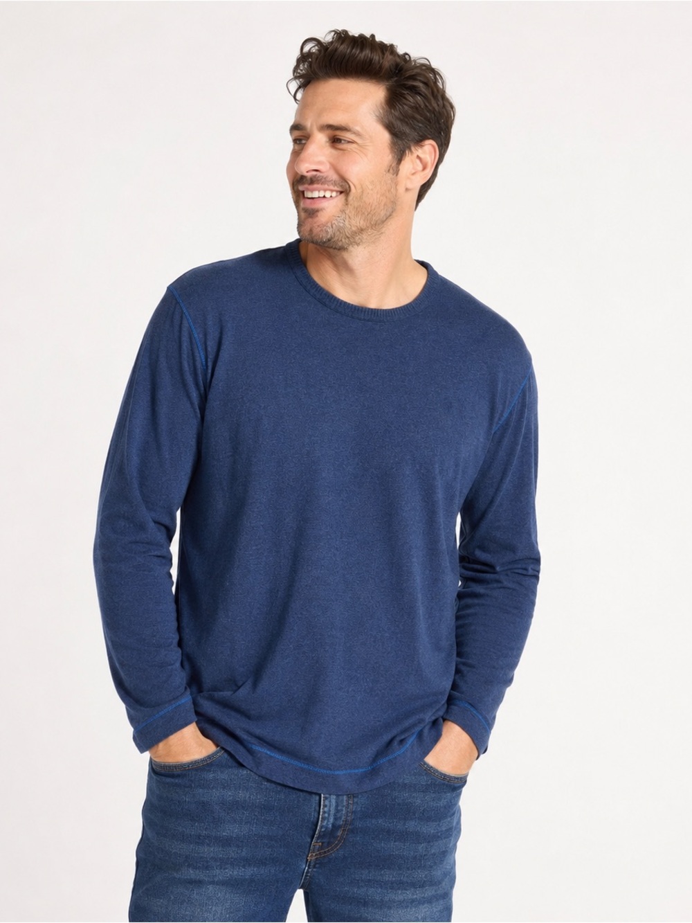 Robert Graham Classic Fit Blue 3XL Long Sleeve Cotton Modal Shirt